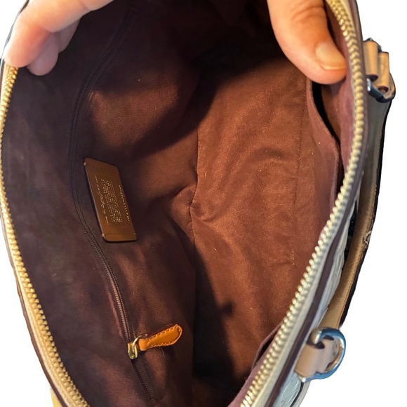 Coach Sierra Satchel F27598 Nude/Tan Patent Leather – Fair Condition - Picture 2 of 13